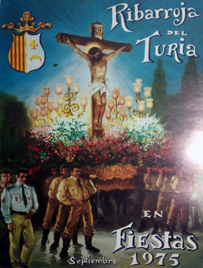 Fiestas patronales en honor del Santísimo Cristo de los Afligidos 1975 Riba-roja de Túria / Ribarroja del Turia